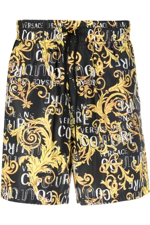 VERSACE Baroque-print track shorts