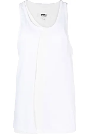 Maison Margiela Spliced asymmetric tank top