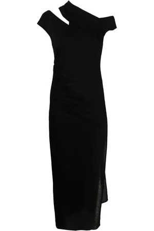 Helmut Lang Asymmetric jersey midi-dress