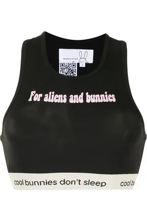 Natasha Zinko Aliens and bunnies crop top