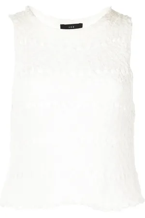 Voz Flamm?? knitted crop top
