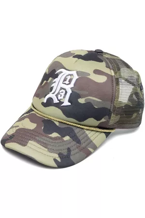 R13 Logo-embroidered camouflage-print cap