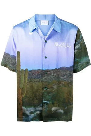 BLUE SKY INN Landscape print short-sleeve shirt