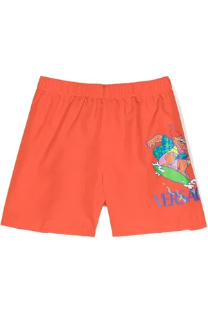 VERSACE Crocodile-print shorts