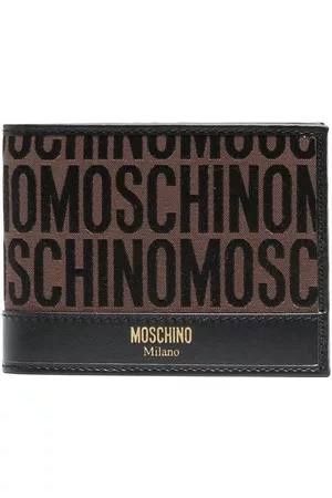 Moschino Monogram logo stamp bi-fold wallet