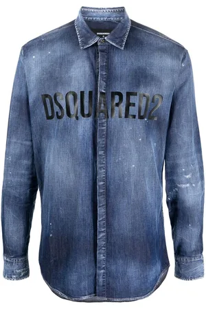 Dsquared2 Logo-print button-up denim shirt