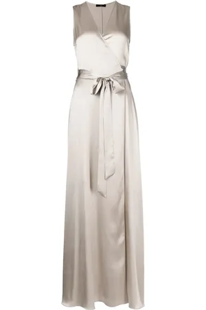 Voz Frontward wrap maxi dress