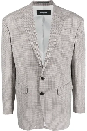 Dsquared2 Single-breasted checked jacket