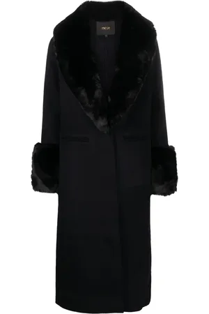 Maje Double-face faux-fur coat