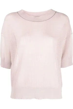 Fabiana Filippi Bead-embellished waffle-knit jumper