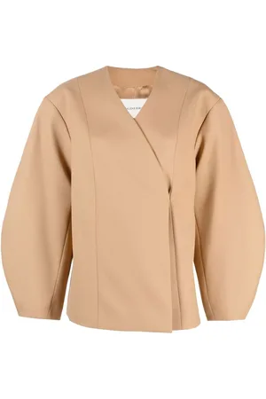 By Malene Birger Puff-sleeve V-neck jacket