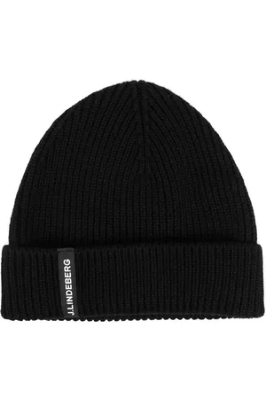 J Lindeberg Juan logo-patch merino beanie