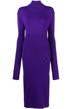 Jean Paul Gaultier Cut-out ribbed midi dress