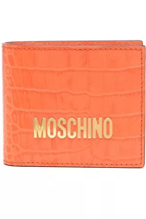 Moschino Leather logo-lettering wallet