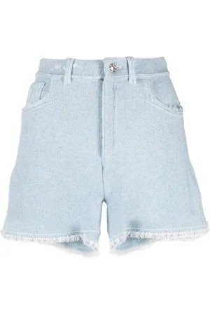 Barrie Fine-knit fringe-detail shorts