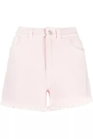 Barrie Fine-knit fringe-detail shorts