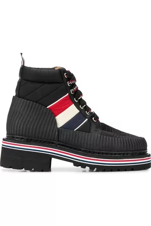 Thom Browne Women Outdoor Shoes - Tricolour stripe hiking boots