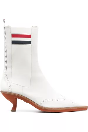 Thom Browne Women Boots - Brogued wing-tip Chelsea boots