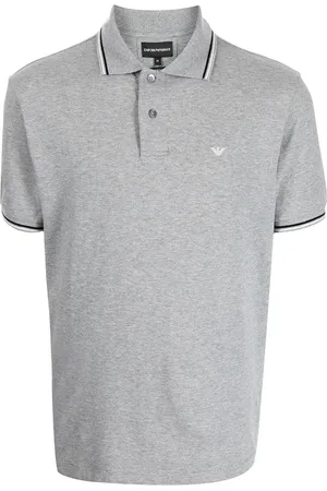 Emporio Armani Logo-embroidered cotton polo shirt