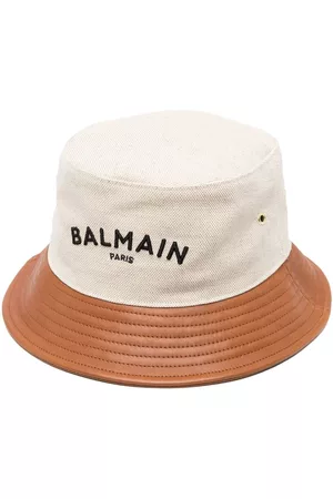 Balmain Women Hats - Logo-embroidered bucket hat