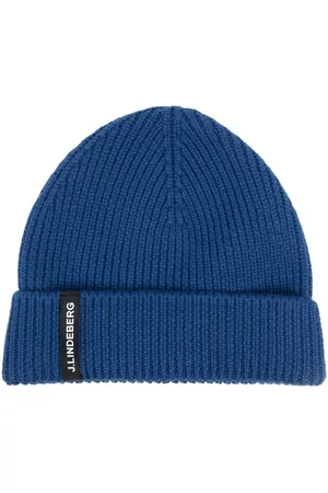 J Lindeberg Men Beanies - Juan logo-patch merino beanie