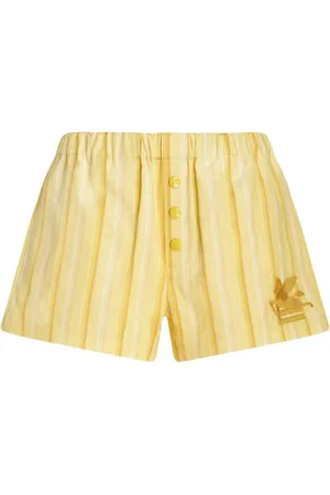Etro Stripe-print button-fastening short