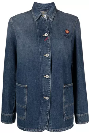 Kenzo Pouch-pocket denim shirt jacket