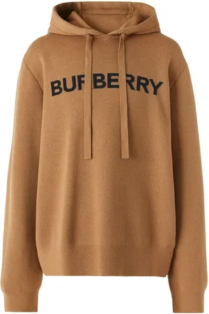 Burberry Logo intarsia wool-cotton oversized hoodie
