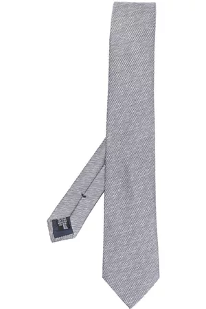 Emporio Armani Men Bow Ties - Micro-stripe pattern tie