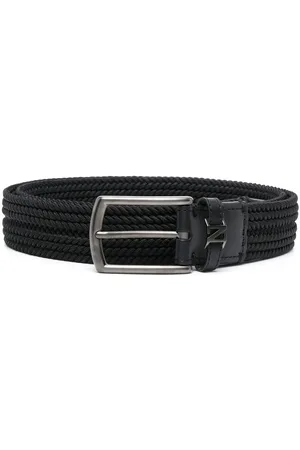 Ermenegildo Zegna Triple Stitch interwoven buckle belt