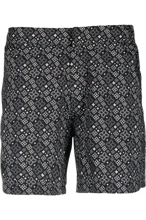 TAGLIATORE Abstract-pattern swim shorts