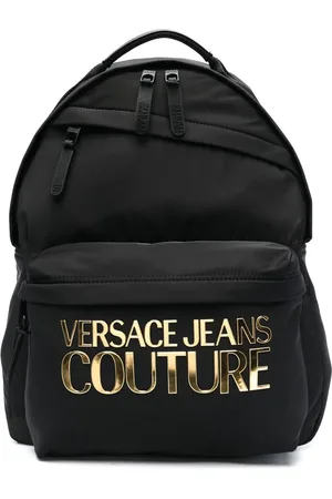 VERSACE Logo-print zip-up backpack