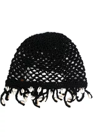 Alanui Women Hats - Mother Nature Cowry shell-embellished knitted hat