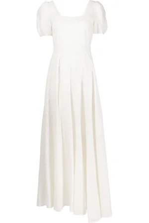 LOVESHACKFANCY Ryan floral-embroidered maxi dress