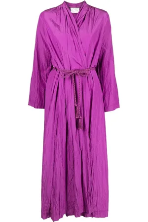 FORTE FORTE Long-sleeve belted coat