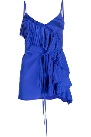 P.A.R.O.S.H. Ruffled-detail sleeveless blouse