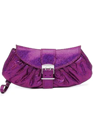 By Far Glami metallic clutch bag