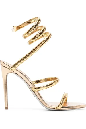 RENE CAOVILLA 105mm wraparound leather sandals