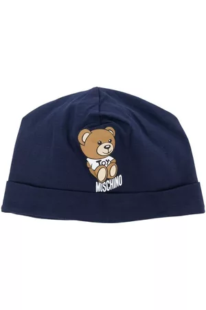 Moschino Hats - Teddy Bear print cotton hat