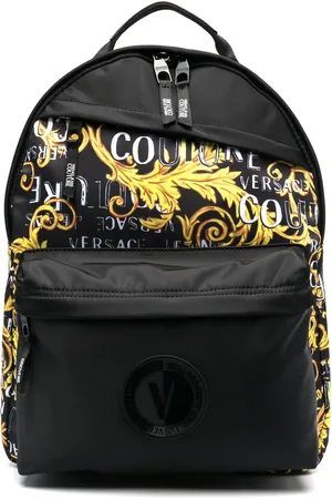 VERSACE Baroque pattern-print zip-up backpack