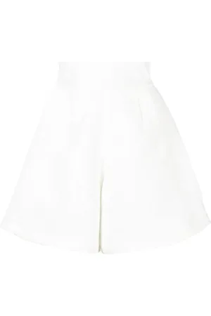 Bambah Floral-pattern high-waisted shorts