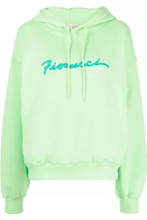 Fiorucci Women Jumpers - Embroidered-logo pullover hoodie