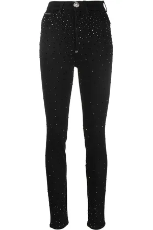 Philipp Plein Rhinestone-embellished skinny jeans