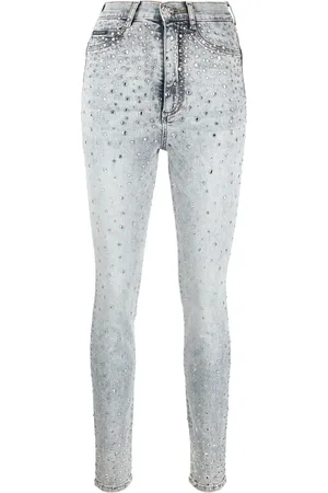 Philipp Plein Rhinestone-embellished skinny jeans