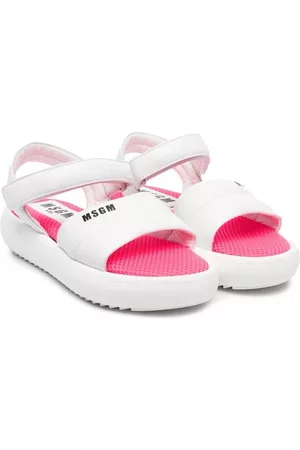 MSGM 95mm leather sandals - Pink
