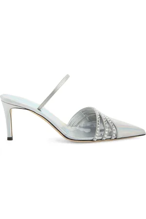 Giuseppe Zanotti Holographic embellished pumps