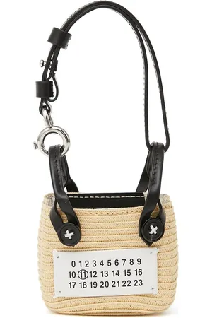 Maison Margiela Micro logo-appliqué woven tote bag