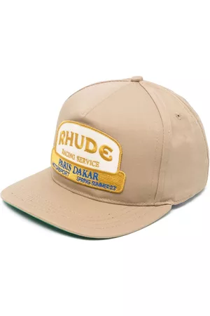 Rhude Men Caps - Logo-patch trucker cap