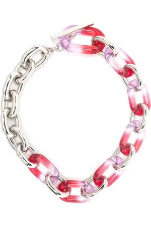Paco rabanne XL Link gold-tone resin necklace