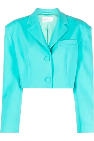 GIUSEPPE DI MORABITO Notched-collar cropped blazer